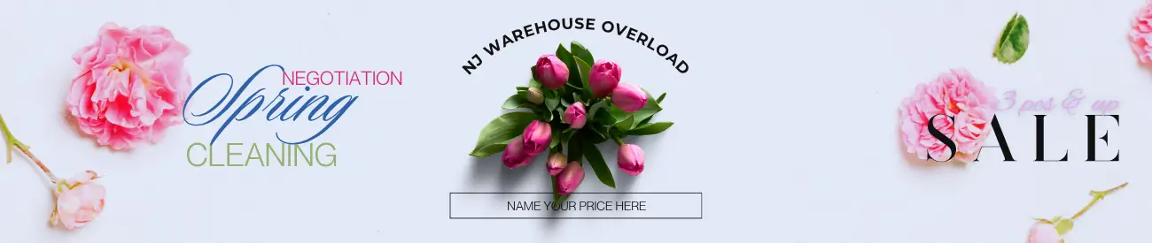 SPRING CLEANING NJ Warehouse Overload Negotiation SALE - 3 pcs & up - Name Your Price on All Top Brands at already Best Wholesale Prices.