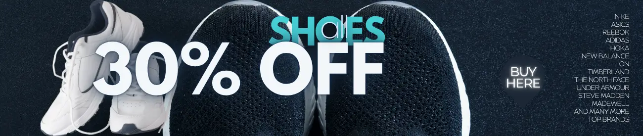 30% OFF ALL SHOES