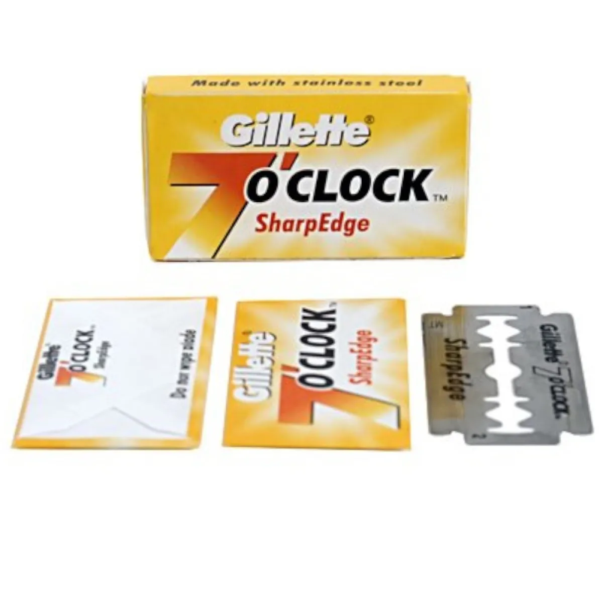 Gillette 7 O`Clock Sharp Edge Razor Blades 5 blades