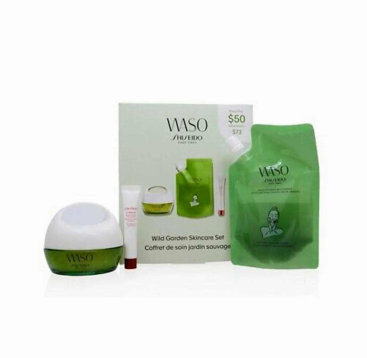 SHISEIDO/WASO GINZA TOKYO WILD GARDEN SKINCARE 3 PC. SET