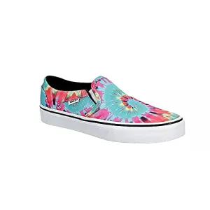 Vans Tie-Dye Slip-On Sneakers VANS Off Wall Rainbow Tie Dye Canvas Slip-On Sneakers Mens  main image 4